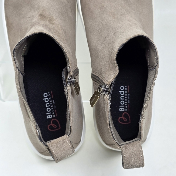 Blondo Side Zip Ankle Chukka Boots Brown Women's Size 10 Waterproof Pre-owned - Picture 9 of 10